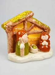 Crèche de Noël Lumineuse Dolomite - 14cm