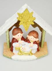 Crèche de Noël Nativité en Grès - 15cm