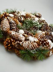 Couronne de Noël Lumineuse à Suspendre - 34cm