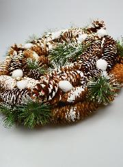 Couronne de Noël Lumineuse à Suspendre - 34cm