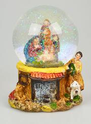Crèche de Noël Boule en Verre 12cm - Nativité