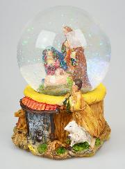 Crèche de Noël Boule en Verre 12cm - Nativité