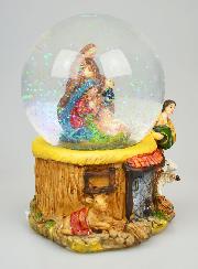 Crèche de Noël Boule en Verre 12cm - Nativité