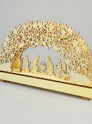 Crèche de Noël Lumineuse en Bois