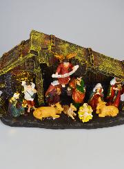 Crèche de Noël Lumineuse 11 Santons - 30cm