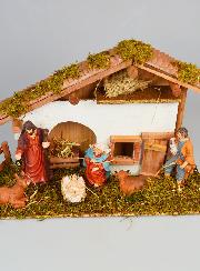 Crèche de Noël 6 Santons - 40cm