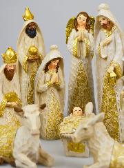 Crèche de Noël  10 Santons - 20cm