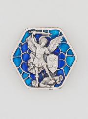 Plaque Octogonale Saint Michel - 3cm