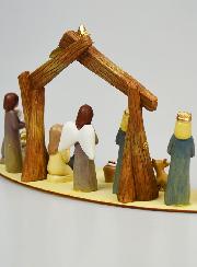 Crèche de Noël Scène 10 Santons - 14cm