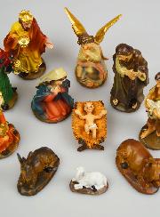 Crèche de Noël 11 Santons Traditionnels - 12cm