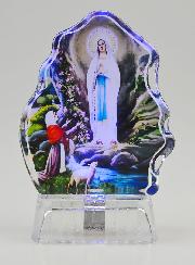 Statue Notre Dame de Lourdes en Verre