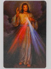 Carte de prière Jésus-Christ Miséricordieux