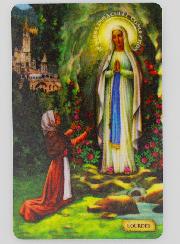 Carte de prière Notre Dame de Lourdes