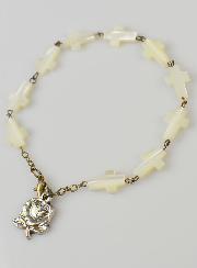 Bracelet Dizainier Croix en Nacre Véritable