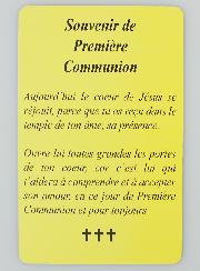 Carte de Première Communion Fille
