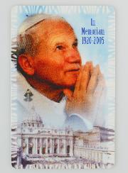 Carte Prière Souvenir Jean Paul 2