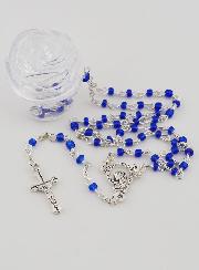 Chapelet de Lourdes Enfant Perles Bleues
