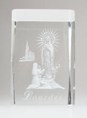 Cadre Icône Notre Dame de Lourdes Gravé au Laser