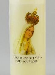 Bougie de Neuvaine Notre Dame de Fatima - 17.5cm