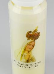 Bougie de Neuvaine Notre Dame de Fatima - 17.5cm