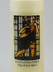 Bougie de Neuvaine à Saint Christophe - 17.5cm