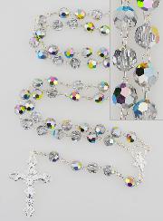 Chapelet en Pierre de Cristal Argent Massif