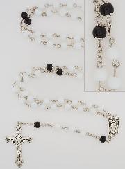 Chapelet Fashion Blanc Noir