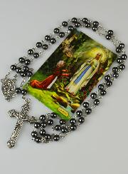 Chapelet Notre Dame de Lourdes Perles Noires