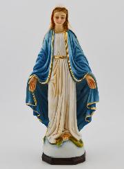 Statue Vierge Marie Miraculeuse Polychromée - 14 cm