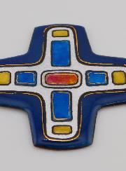 Croix Mosaique Carrée Emaux du Liban