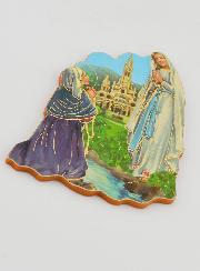 Magnet Notre Dame de Lourdes et Sainte Bernadette