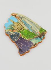 Magnet Notre Dame de Lourdes et Sainte Bernadette