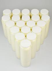 Lot de 20 Bougies de Neuvaine Blanches