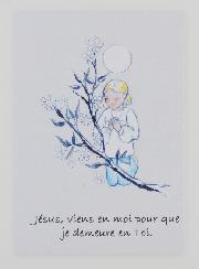 Carte de Communion Jésus Viens en Moi