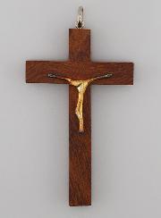 Croix d' Aube en Bois Christ Moderne