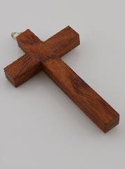 Croix d' Aube en Bois Christ Moderne