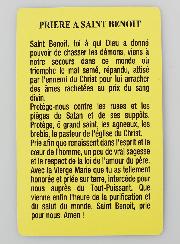Carte de Prière Saint Benoît
