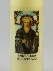 Bougie de Neuvaine Saint Benoît - 17.5cm
