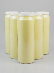 Lot de 6 Bougies de Neuvaine Blanche