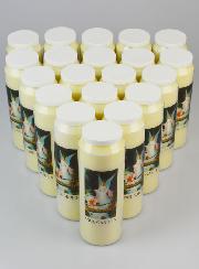 Lot de 20 Bougies de Neuvaine Ange-Gardien