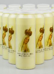 Lot de 20 Bougies de Neuvaine Notre Dame de Fatima