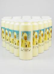 Lot de 20 Bougies de Neuvaine à Saint Jean-Paul 2