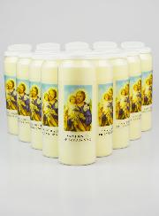 Lot de 20 Bougies de Neuvaine Saint Joseph