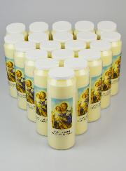 Lot de 20 Bougies de Neuvaine Saint Joseph