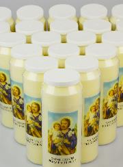 Lot de 20 Bougies de Neuvaine Saint Joseph