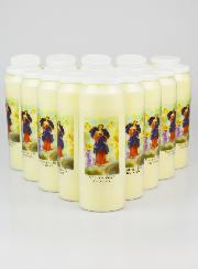 Lot de 20 Bougies de Neuvaine Marie qui Défait les Noeuds