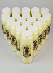 Lot de 20 Bougies de Neuvaine Marie qui Défait les Noeuds