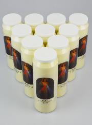 Lot de 10 Bougies Neuvaine Christ Miséricordieux