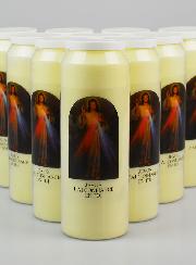 Lot de 10 Bougies Neuvaine Christ Miséricordieux