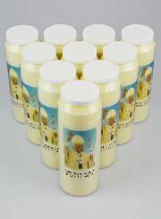 Lot de 10 Bougies de Neuvaine à Saint Jean-Paul II